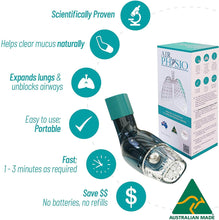 Load image into Gallery viewer, AirPhysio: Respira mejor con el dispositivo de “Limpieza Pulmonar” totalmente natural